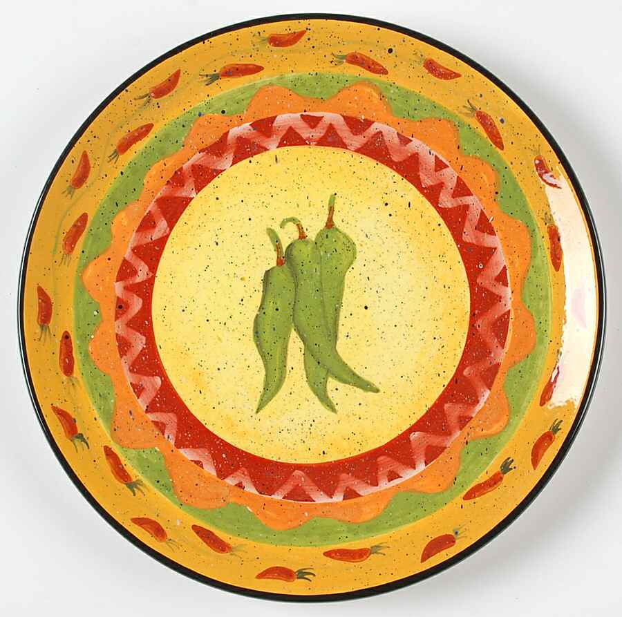 Texmex Salad/Dessert Plate by Certified International-1