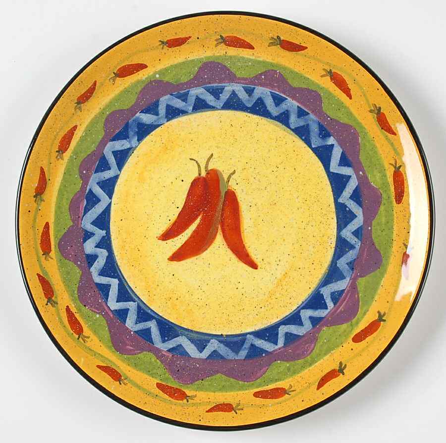 Texmex Salad/Dessert Plate by Certified International-1