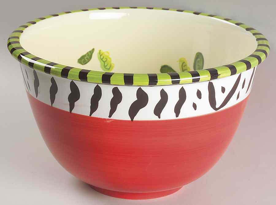 Veggie Salad 11" Large Salad Serving Bowl by Certified International-1