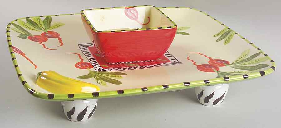 Veggie Salad (2 Piece) Chip & Dip Set by Certified International-1