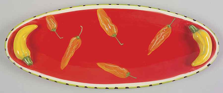 Veggie Salad 17" Fish Platter by Certified International-1