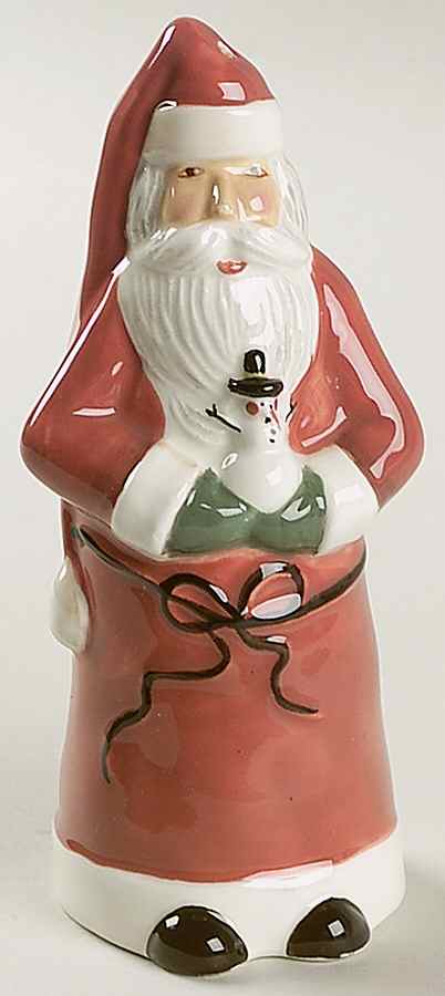 Folk Santa (Sage Background) Figural Salt Shaker by Certified International-1