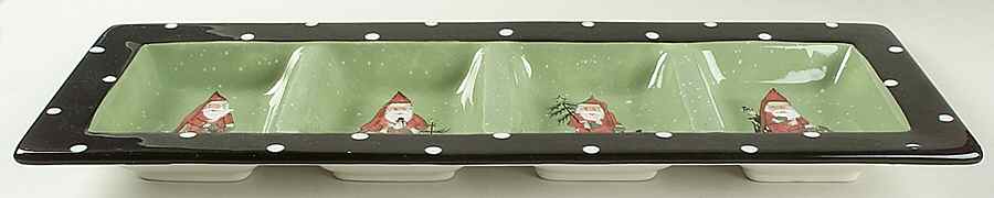 Folk Santa (Sage Background) 4 Part Relish by Certified International-1