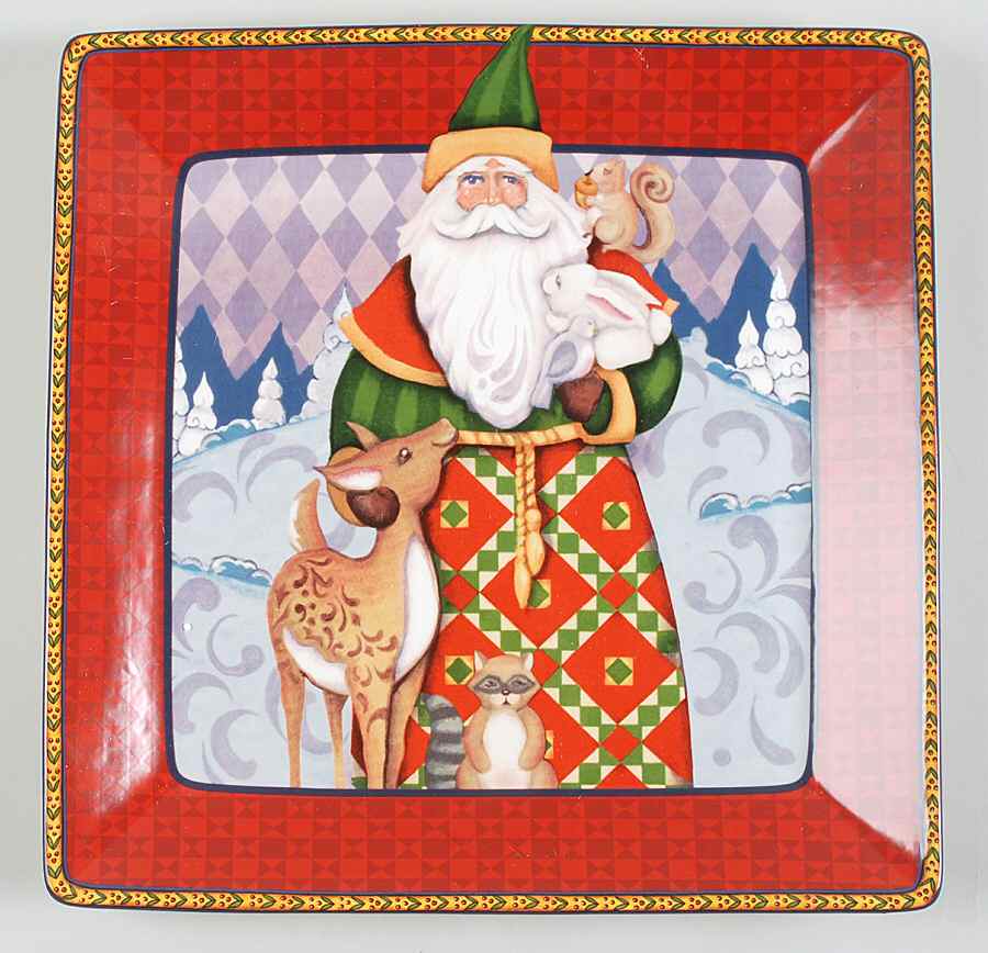 Holiday Traditions 13" Square Serving Platter by Certified International-1
