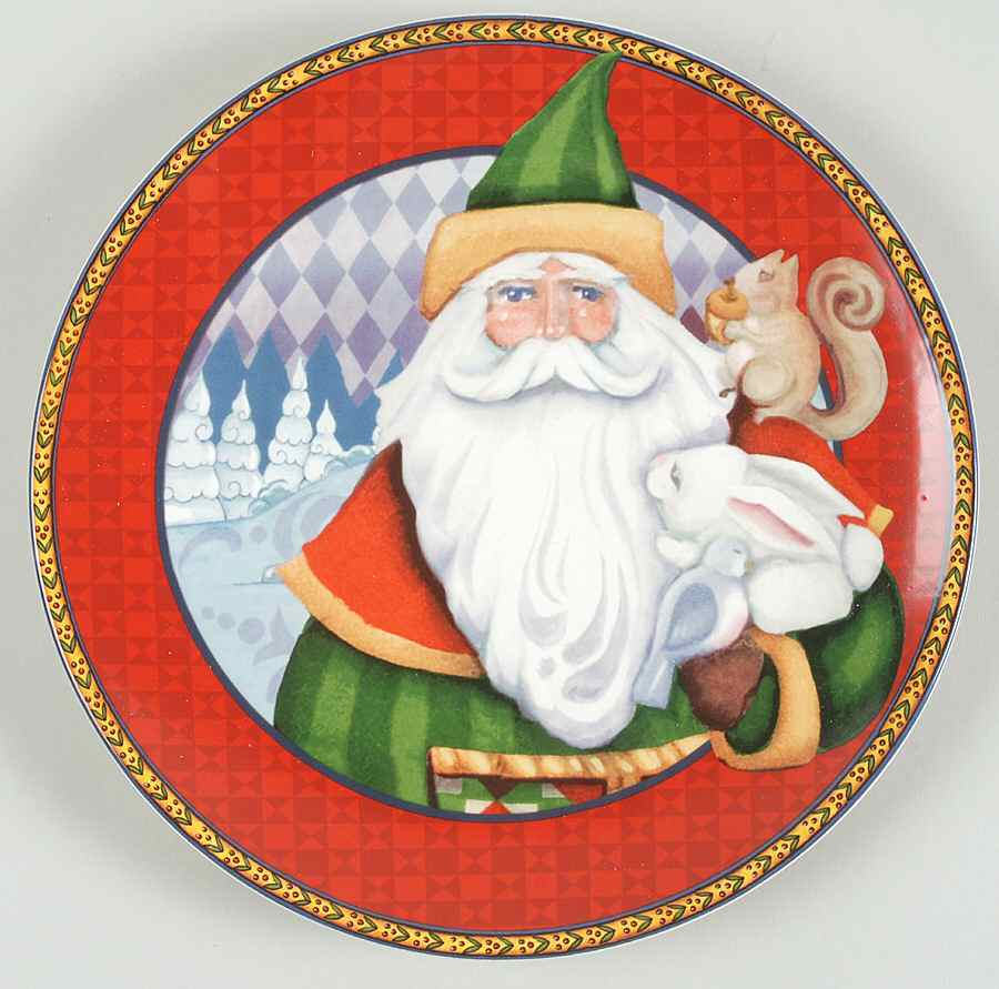 Holiday Traditions Salad/Dessert Plate by Certified International-1