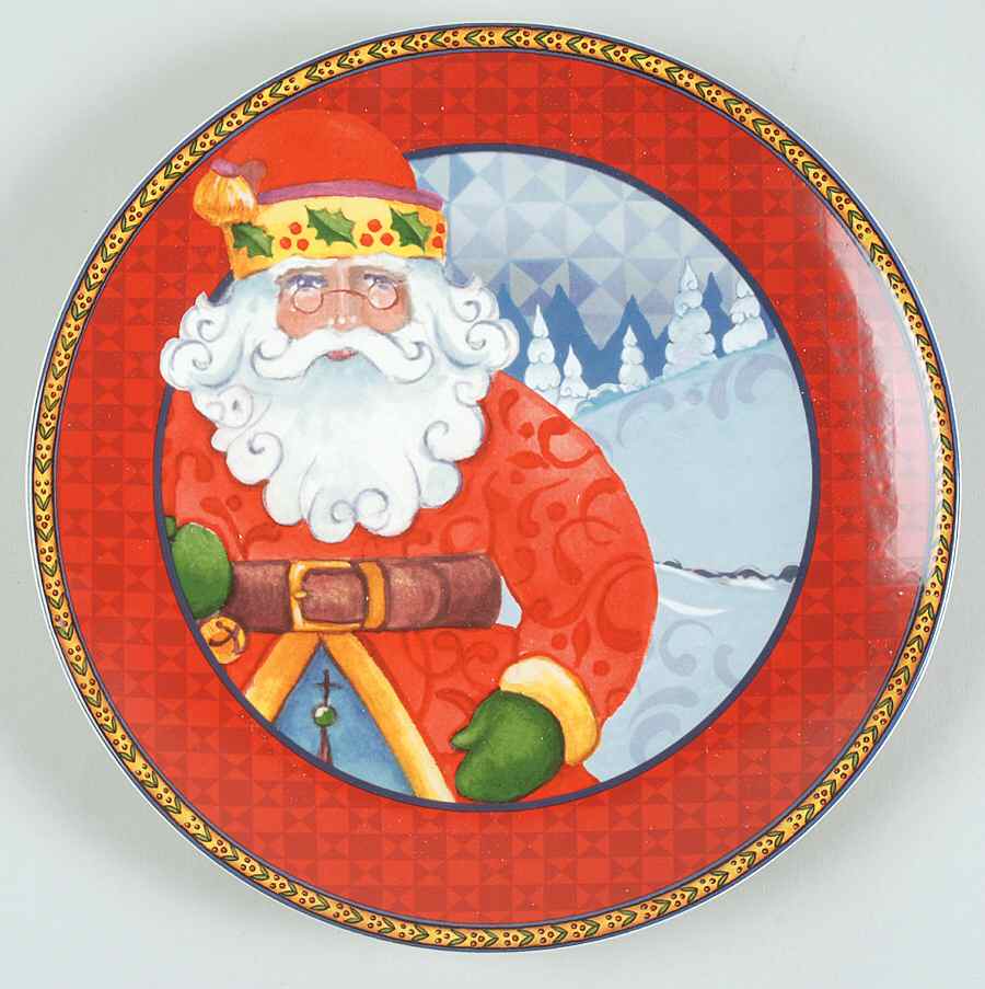 Holiday Traditions Salad/Dessert Plate by Certified International-1