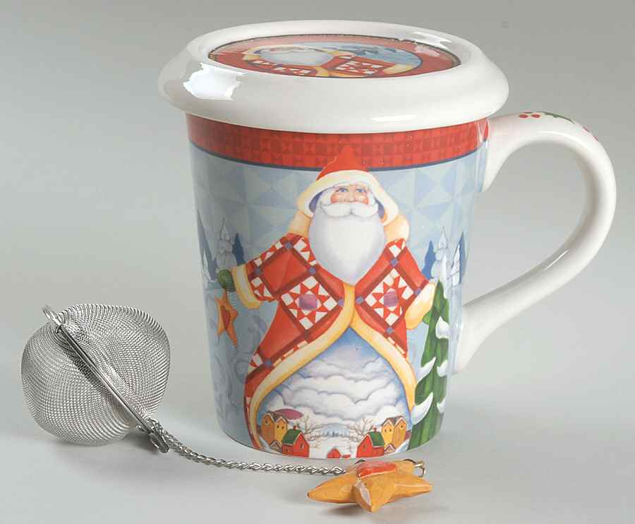 Holiday Traditions Mug with Lid & Infuser by Certified International-1
