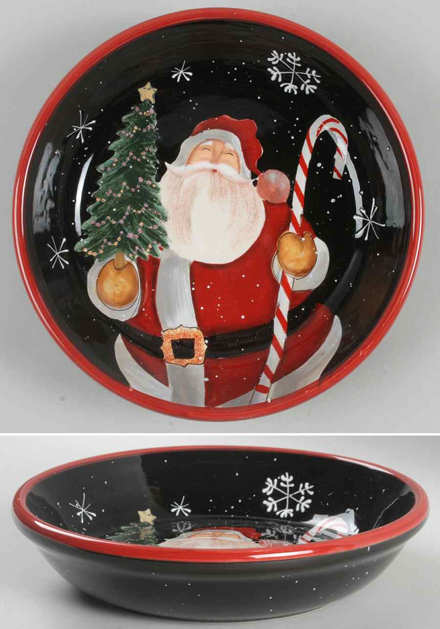 Mister Claus 9" Individual Pasta Bowl by Certified International-1