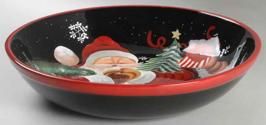 Mister Claus 13" Pasta Serving Bowl by Certified International-1