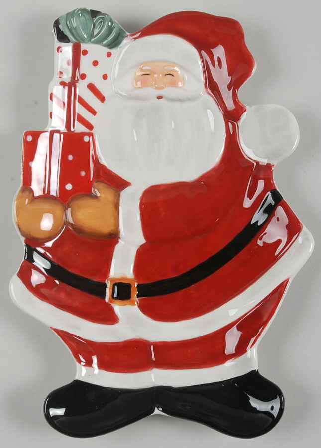 Mister Claus Figural Candy Plate by Certified International-1