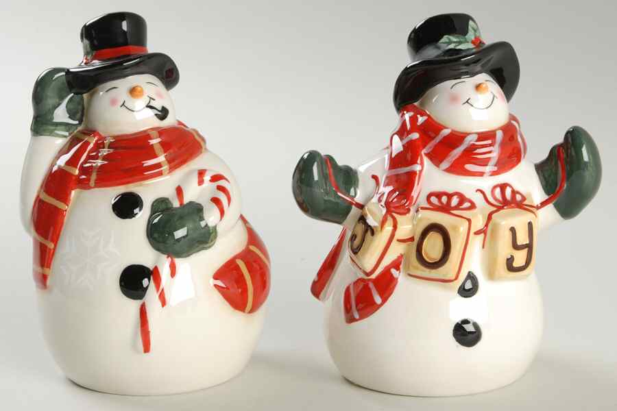 Mister Frosty Figural Salt & Pepper Set by Certified International-1