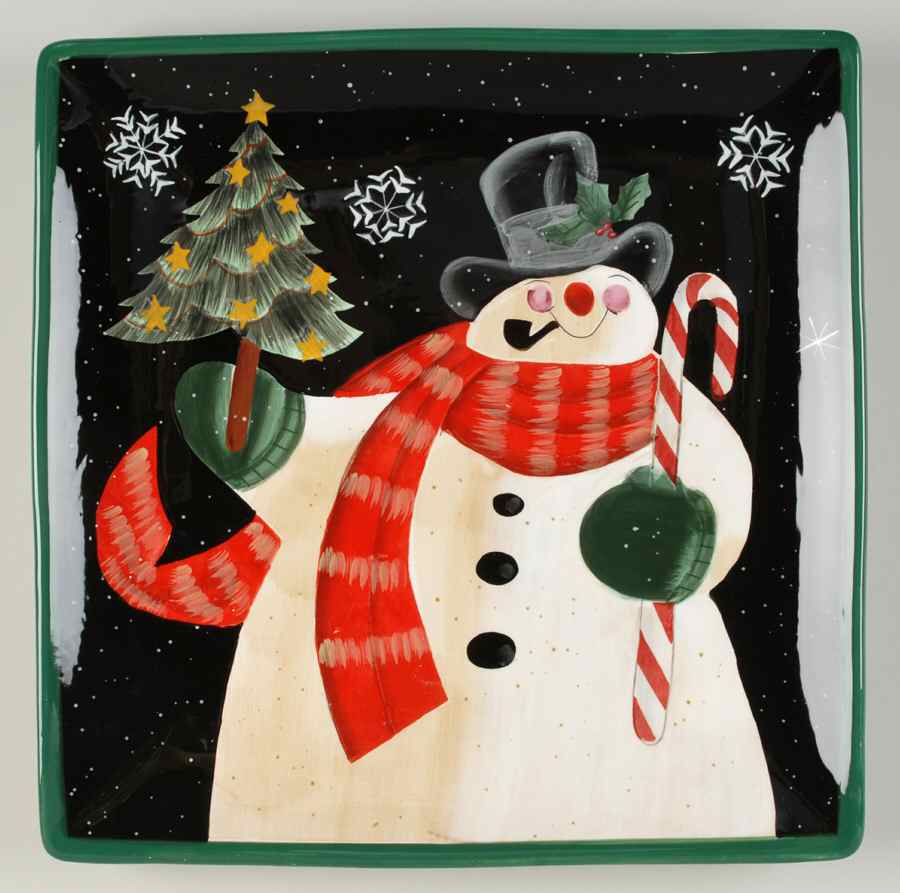 Mister Frosty 13" Square Serving Platter by Certified International-1