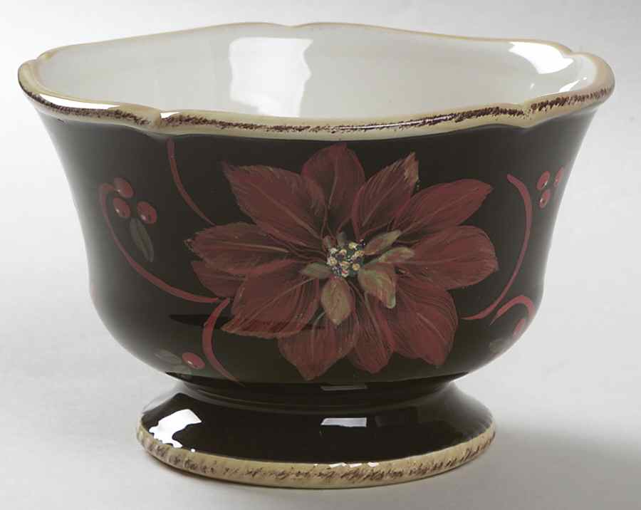 Poinsettia Dip Bowl (for Dip and Spreader) by Certified International-1