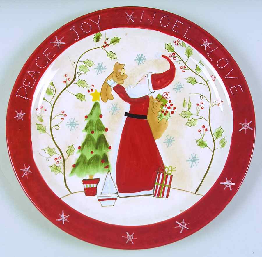 Santa Wishes Dinner Plate by Certified International-1