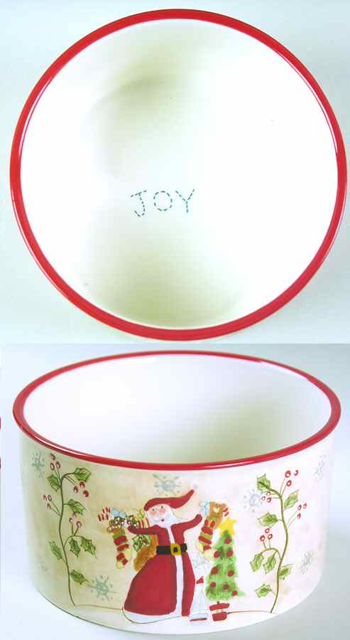 Santa Wishes Dip Bowl (for Dip and Spreader) by Certified International-1
