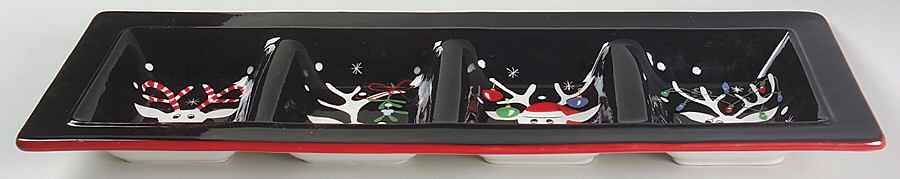 Silly Reindeer (Black Body) 4 Part Relish by Certified International-1