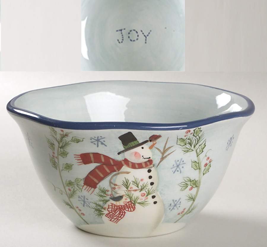Snowman Wishes Individual Ice Cream Dish by Certified International-1