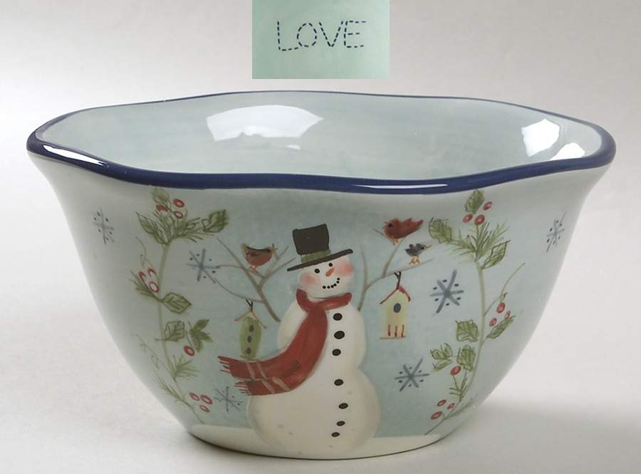 Snowman Wishes Individual Ice Cream Dish by Certified International-1