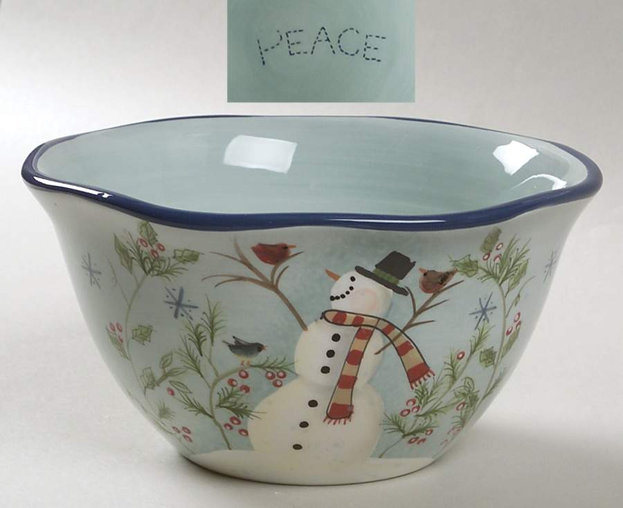 Snowman Wishes Individual Ice Cream Dish by Certified International-1