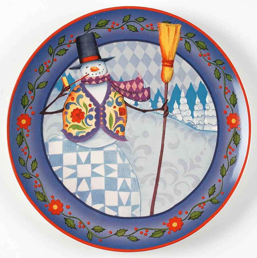 Winter Folk Dinner Plate by Certified International-1