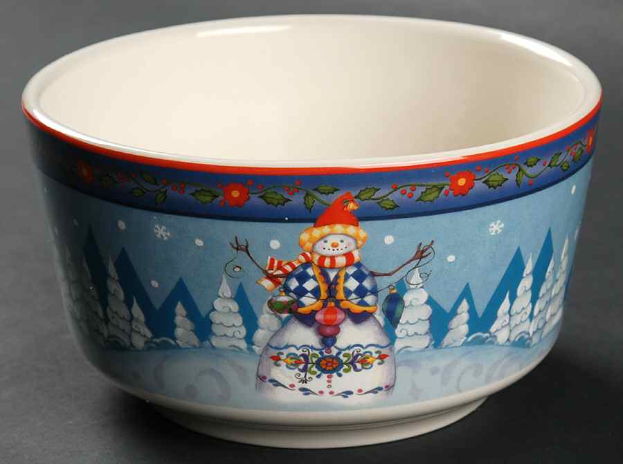 Winter Folk Individual Ice Cream Dish by Certified International-1