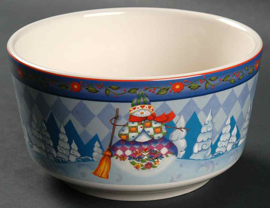 Winter Folk Individual Ice Cream Dish by Certified International-1