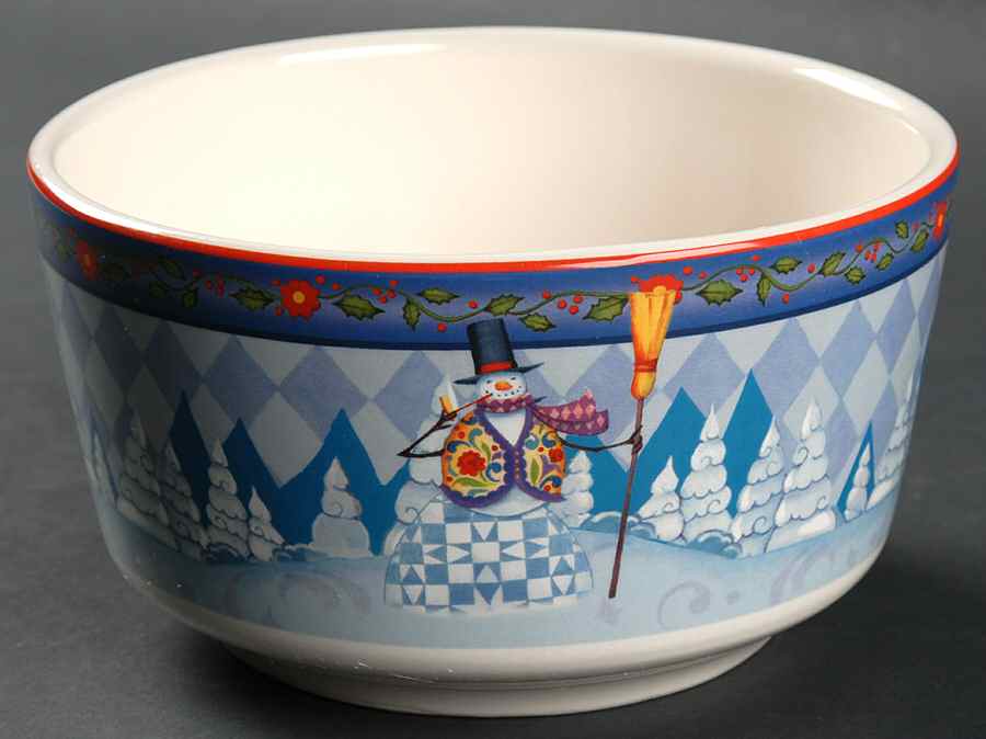 Winter Folk Individual Ice Cream Dish by Certified International-1