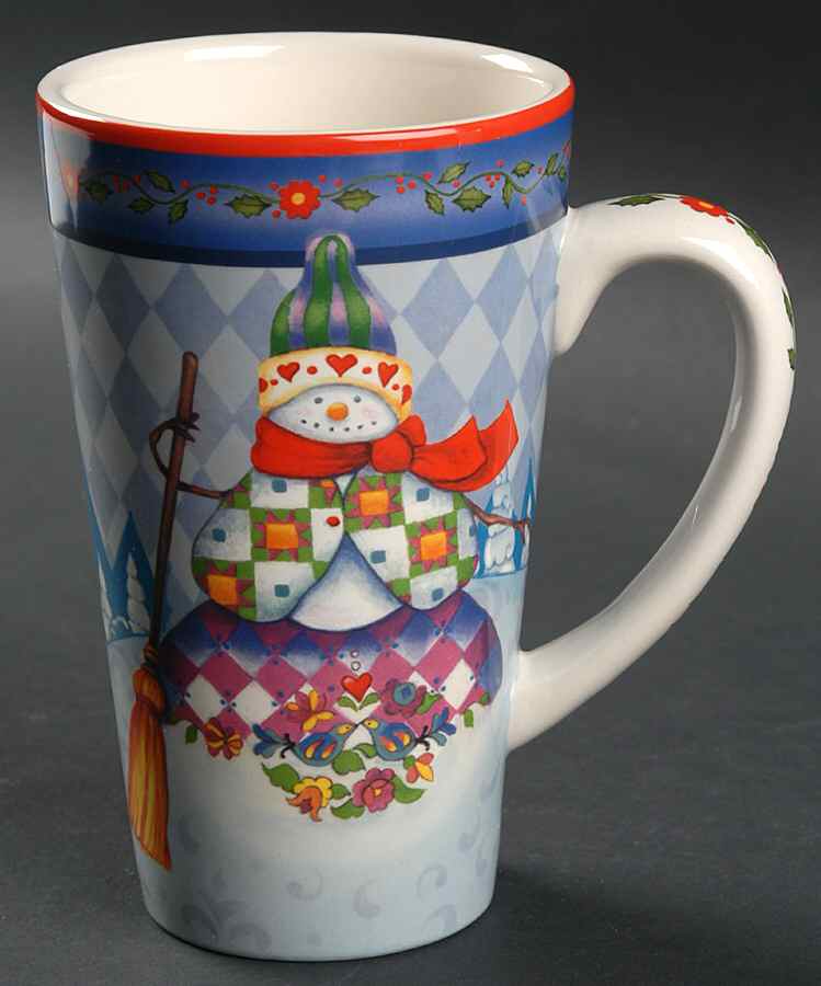 Winter Folk Latte Mug by Certified International-1