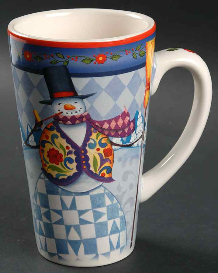 Winter Folk Latte Mug by Certified International-1