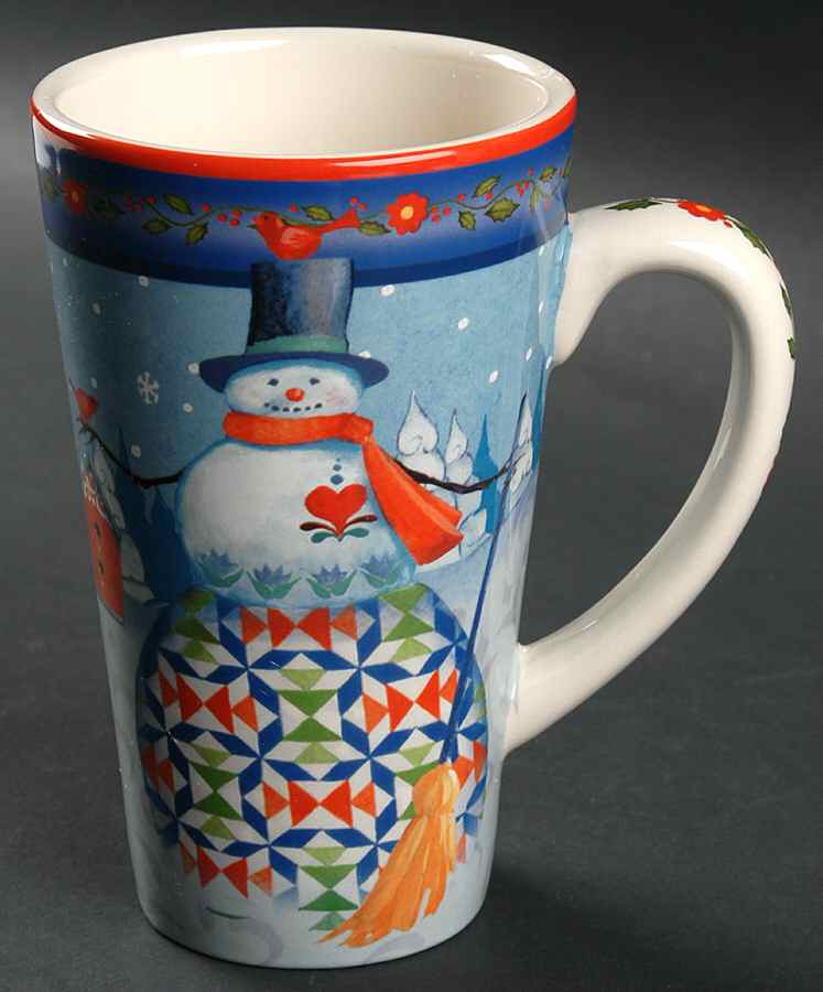 Winter Folk Latte Mug by Certified International-1