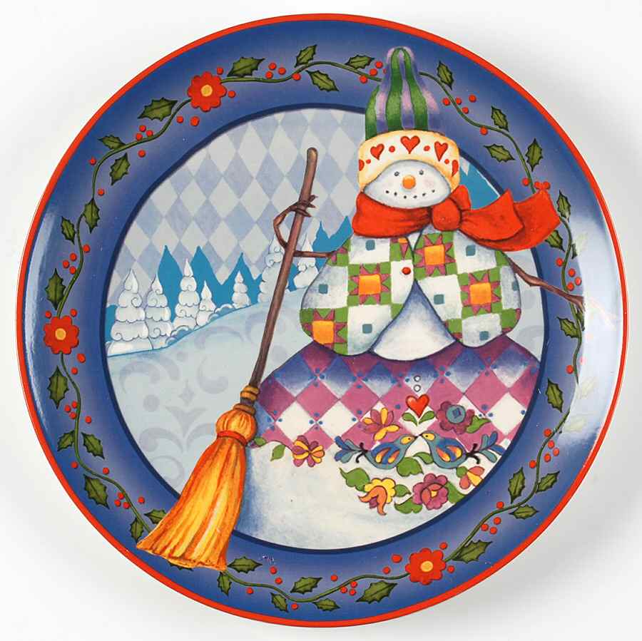Winter Folk Dinner Plate by Certified International-1