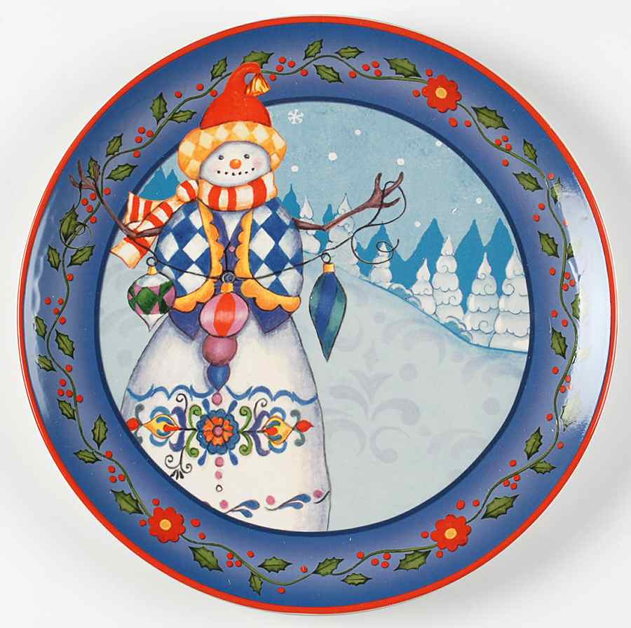 Winter Folk Dinner Plate by Certified International-1