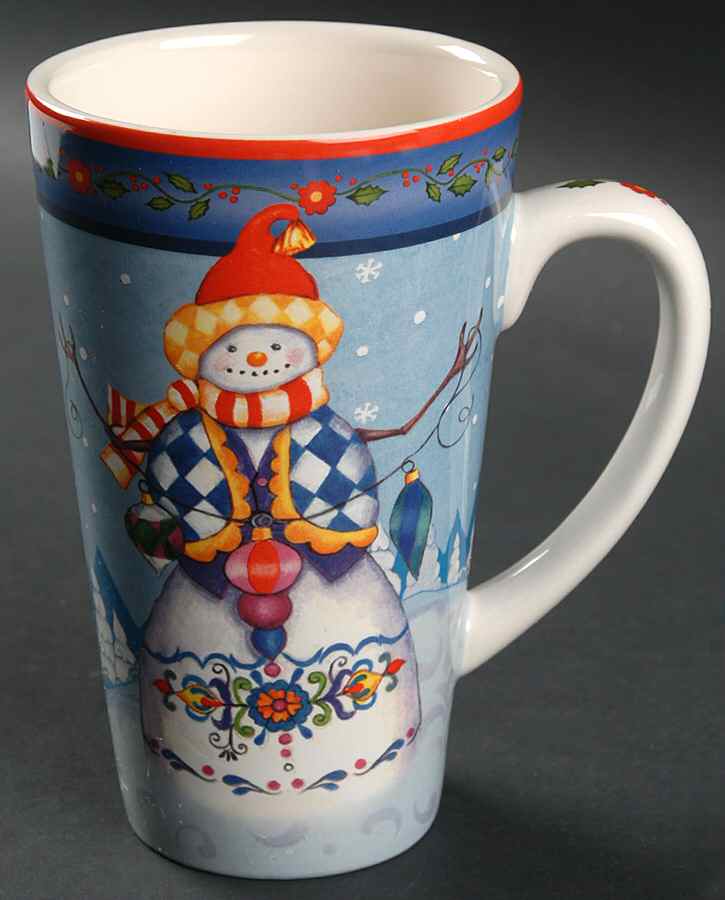 Winter Folk Latte Mug by Certified International-1