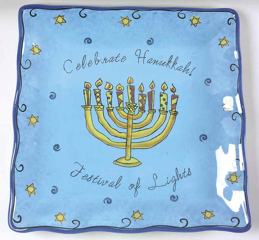 Festival of Lights 13" Square Serving Platter by Certified International-1