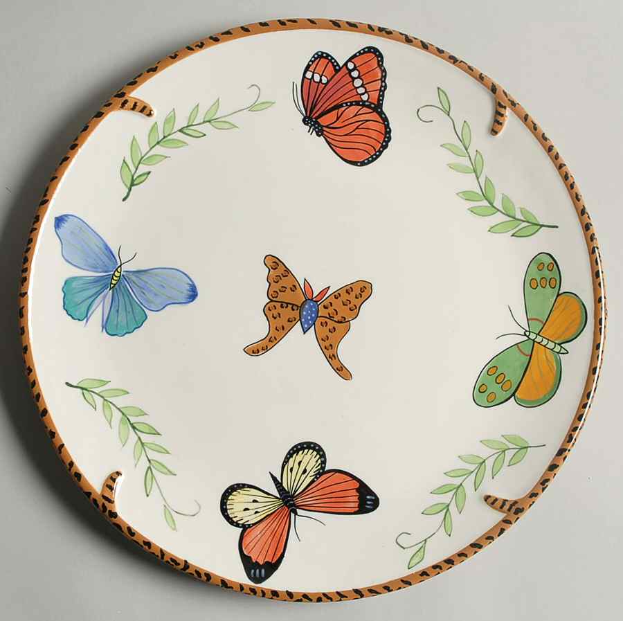 Butterfly Paradise Dinner Plate by Lynn Chase-1