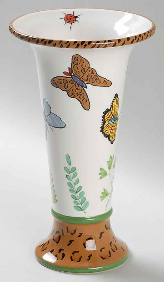 Butterfly Paradise 8" Vase by Lynn Chase-1