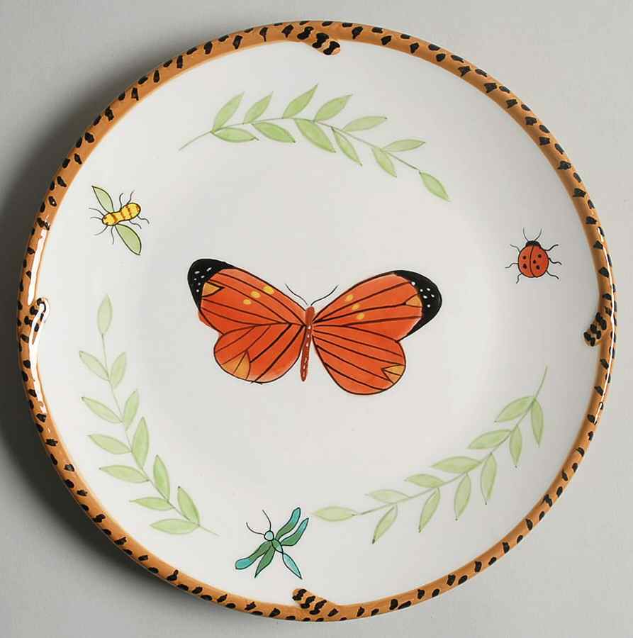 Butterfly Paradise Salad Plate by Lynn Chase-1