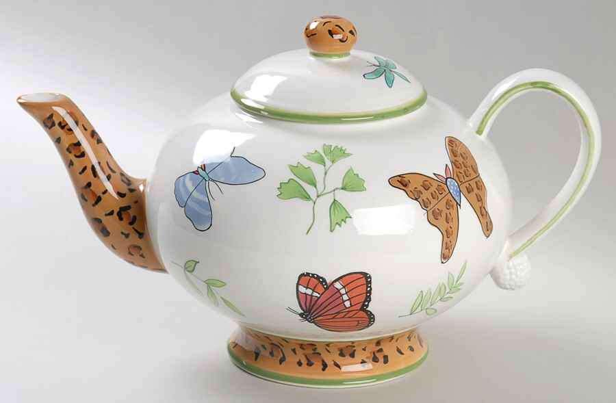 Butterfly Paradise Teapot & Lid by Lynn Chase-1