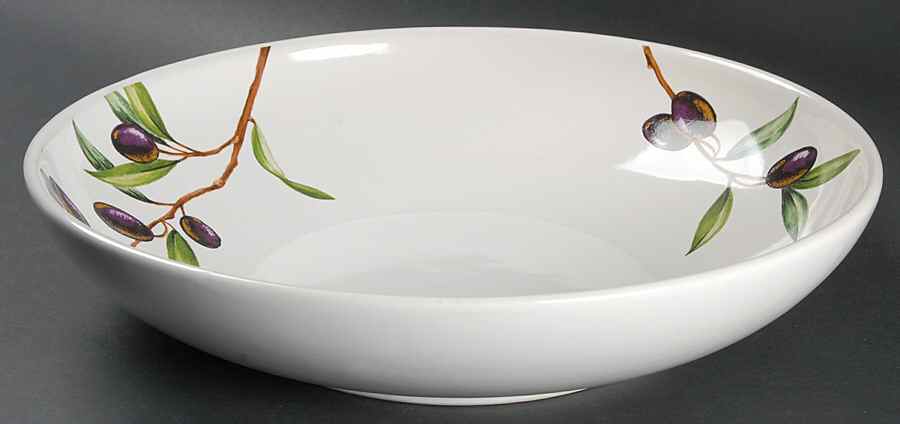 Olives 13" Pasta Serving Bowl by The Cellar (China)-1
