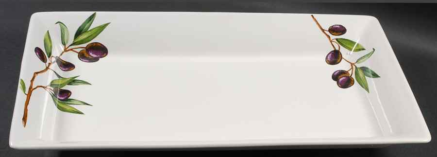 Olives 17" Rectangular Serving Platter by The Cellar (China)-1