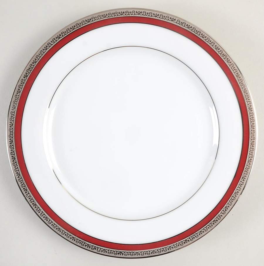 Fashion Buffet Platinum (Red Band) Salad Plate by Charter Club-1