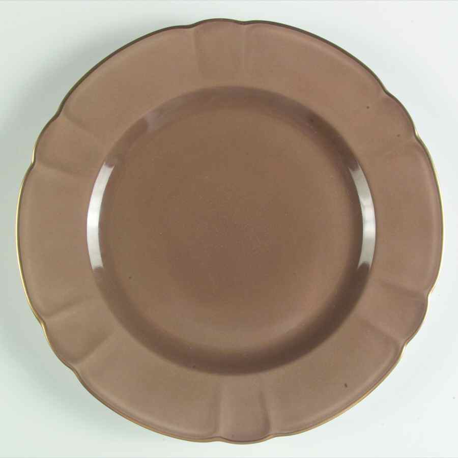 Eventail Chestnut (Marron Glace) Dinner Plate by Charles Field Haviland-1