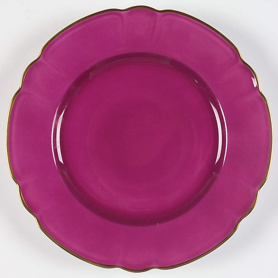 Eventail Fuchia (Fuchsia) Salad Plate by Charles Field Haviland-1