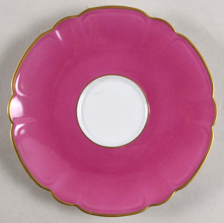 Eventail Fuchia (Fuchsia) Saucer by Charles Field Haviland-1