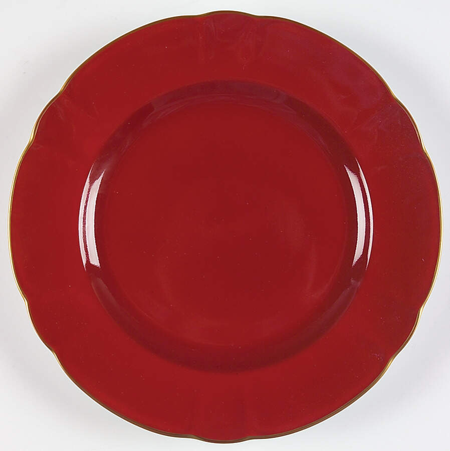 Eventail Terra Cotta (Terra Cota) Dinner Plate by Charles Field Haviland-1