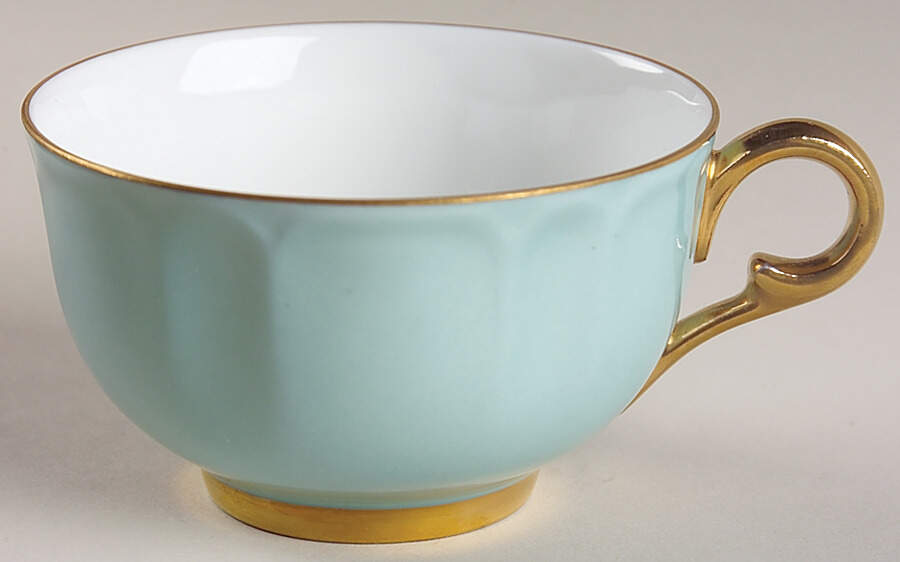 Eventail Mint Green Flat Cup by Charles Field Haviland-1