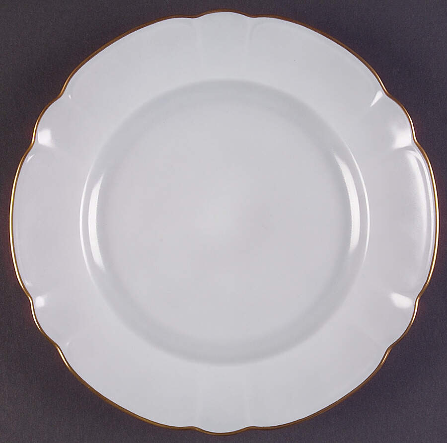 Eventail Gray (Gris) Dinner Plate by Charles Field Haviland-1