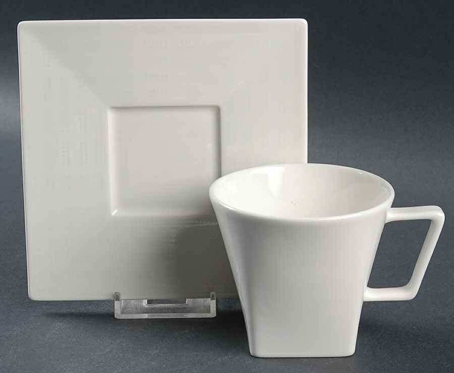 Miyako Flat Cup & Saucer Set by Calvin Klein-1