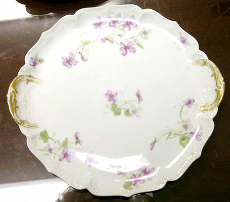 Schleiger 383-1 Handled Cake Plate by Charles Field Haviland-1