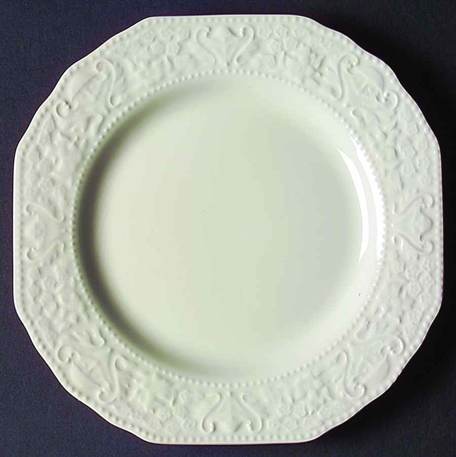 Dickens White Salad Plate by Cuthbertson-1
